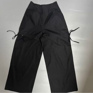 Men's Black Wide-Leg Pants